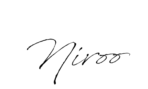 How to make Niroo signature? Antro_Vectra is a professional autograph style. Create handwritten signature for Niroo name. Niroo signature style 6 images and pictures png