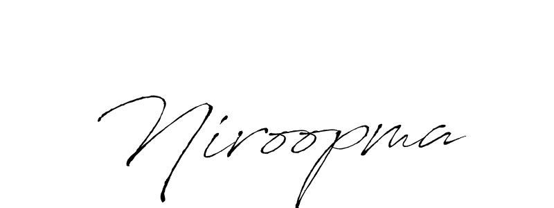 Design your own signature with our free online signature maker. With this signature software, you can create a handwritten (Antro_Vectra) signature for name Niroopma. Niroopma signature style 6 images and pictures png