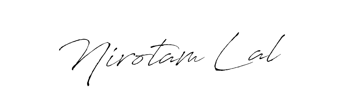 How to make Nirotam Lal name signature. Use Antro_Vectra style for creating short signs online. This is the latest handwritten sign. Nirotam Lal signature style 6 images and pictures png