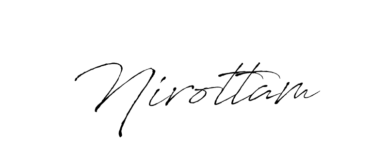 How to make Nirottam name signature. Use Antro_Vectra style for creating short signs online. This is the latest handwritten sign. Nirottam signature style 6 images and pictures png