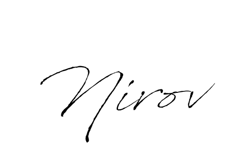 How to make Nirov signature? Antro_Vectra is a professional autograph style. Create handwritten signature for Nirov name. Nirov signature style 6 images and pictures png