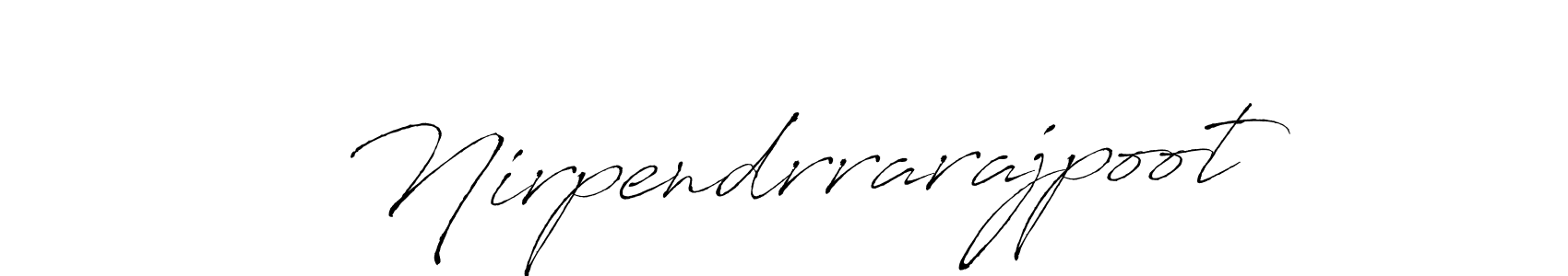 How to make Nirpendrrarajpoot name signature. Use Antro_Vectra style for creating short signs online. This is the latest handwritten sign. Nirpendrrarajpoot signature style 6 images and pictures png