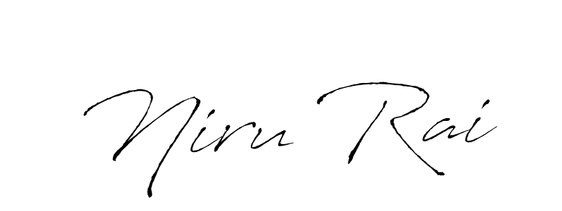 How to make Niru Rai name signature. Use Antro_Vectra style for creating short signs online. This is the latest handwritten sign. Niru Rai signature style 6 images and pictures png