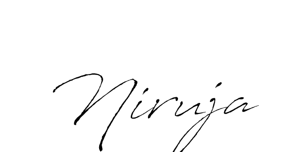Antro_Vectra is a professional signature style that is perfect for those who want to add a touch of class to their signature. It is also a great choice for those who want to make their signature more unique. Get Niruja name to fancy signature for free. Niruja signature style 6 images and pictures png