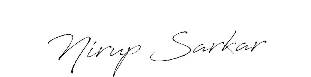 Nirup Sarkar stylish signature style. Best Handwritten Sign (Antro_Vectra) for my name. Handwritten Signature Collection Ideas for my name Nirup Sarkar. Nirup Sarkar signature style 6 images and pictures png