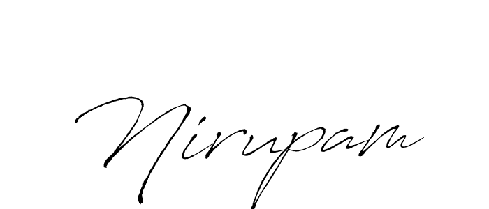 Use a signature maker to create a handwritten signature online. With this signature software, you can design (Antro_Vectra) your own signature for name Nirupam. Nirupam signature style 6 images and pictures png