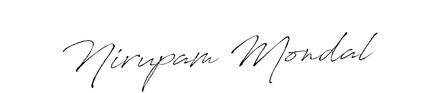 How to make Nirupam Mondal signature? Antro_Vectra is a professional autograph style. Create handwritten signature for Nirupam Mondal name. Nirupam Mondal signature style 6 images and pictures png