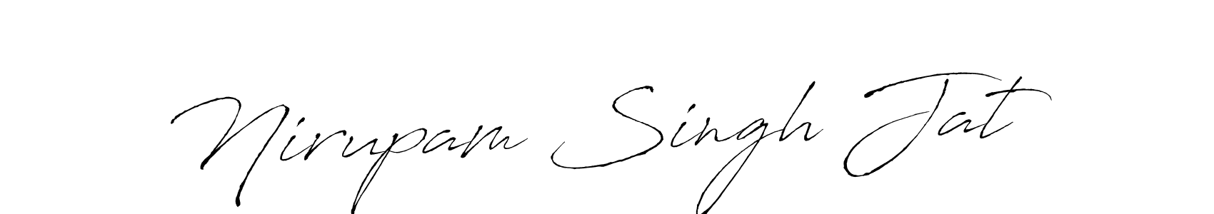 How to make Nirupam Singh Jat signature? Antro_Vectra is a professional autograph style. Create handwritten signature for Nirupam Singh Jat name. Nirupam Singh Jat signature style 6 images and pictures png