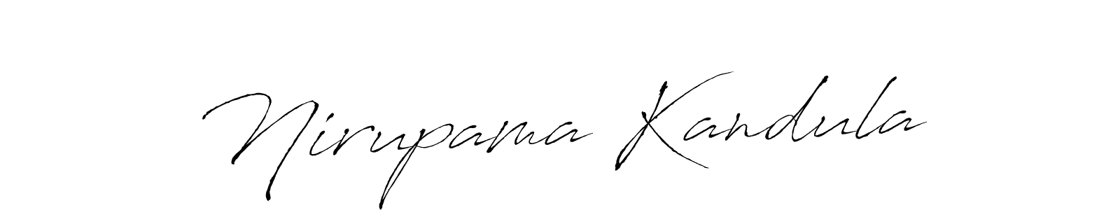 Design your own signature with our free online signature maker. With this signature software, you can create a handwritten (Antro_Vectra) signature for name Nirupama Kandula. Nirupama Kandula signature style 6 images and pictures png