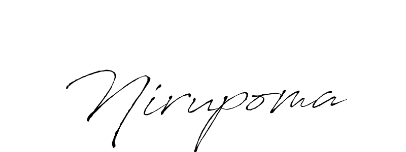 Design your own signature with our free online signature maker. With this signature software, you can create a handwritten (Antro_Vectra) signature for name Nirupoma. Nirupoma signature style 6 images and pictures png