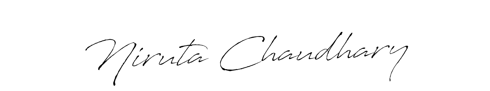 You should practise on your own different ways (Antro_Vectra) to write your name (Niruta Chaudhary) in signature. don't let someone else do it for you. Niruta Chaudhary signature style 6 images and pictures png