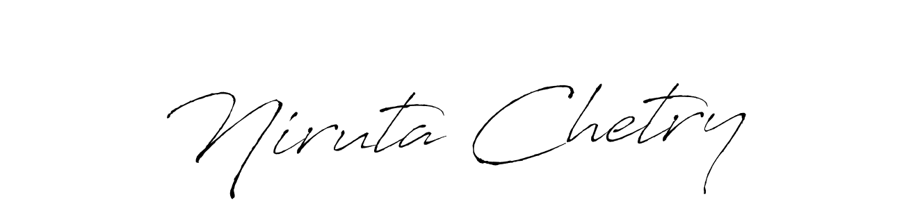 Niruta Chetry stylish signature style. Best Handwritten Sign (Antro_Vectra) for my name. Handwritten Signature Collection Ideas for my name Niruta Chetry. Niruta Chetry signature style 6 images and pictures png