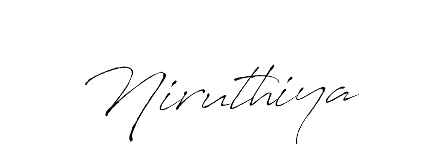 Design your own signature with our free online signature maker. With this signature software, you can create a handwritten (Antro_Vectra) signature for name Niruthiya. Niruthiya signature style 6 images and pictures png