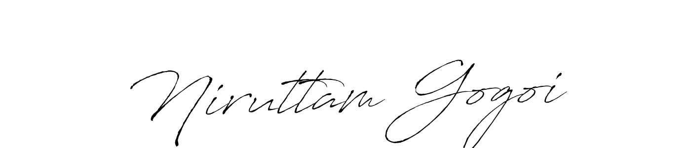 Niruttam Gogoi stylish signature style. Best Handwritten Sign (Antro_Vectra) for my name. Handwritten Signature Collection Ideas for my name Niruttam Gogoi. Niruttam Gogoi signature style 6 images and pictures png