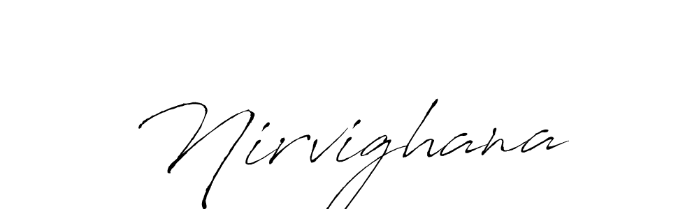 Create a beautiful signature design for name Nirvighana. With this signature (Antro_Vectra) fonts, you can make a handwritten signature for free. Nirvighana signature style 6 images and pictures png