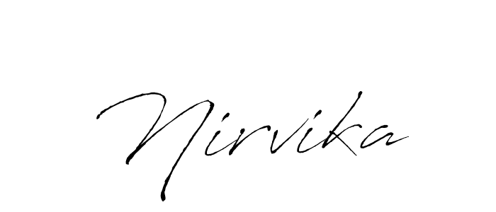 Use a signature maker to create a handwritten signature online. With this signature software, you can design (Antro_Vectra) your own signature for name Nirvika. Nirvika signature style 6 images and pictures png