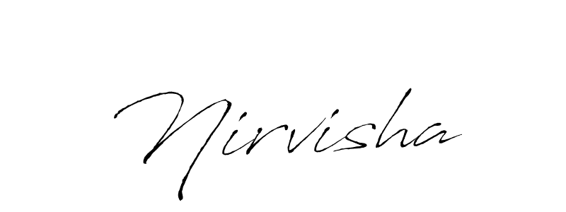 Nirvisha stylish signature style. Best Handwritten Sign (Antro_Vectra) for my name. Handwritten Signature Collection Ideas for my name Nirvisha. Nirvisha signature style 6 images and pictures png