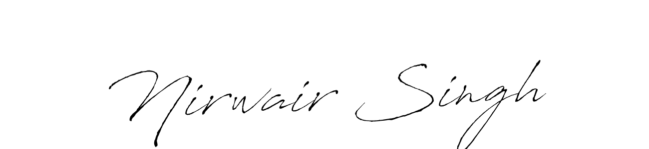 Design your own signature with our free online signature maker. With this signature software, you can create a handwritten (Antro_Vectra) signature for name Nirwair Singh. Nirwair Singh signature style 6 images and pictures png