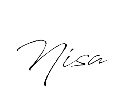 Also we have Nisa name is the best signature style. Create professional handwritten signature collection using Antro_Vectra autograph style. Nisa signature style 6 images and pictures png