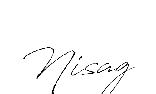 How to make Nisag signature? Antro_Vectra is a professional autograph style. Create handwritten signature for Nisag name. Nisag signature style 6 images and pictures png