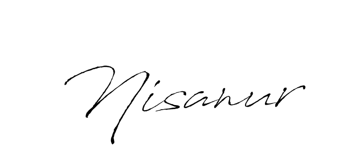 Make a beautiful signature design for name Nisanur. Use this online signature maker to create a handwritten signature for free. Nisanur signature style 6 images and pictures png