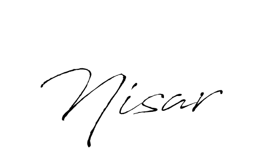 How to make Nisar name signature. Use Antro_Vectra style for creating short signs online. This is the latest handwritten sign. Nisar signature style 6 images and pictures png