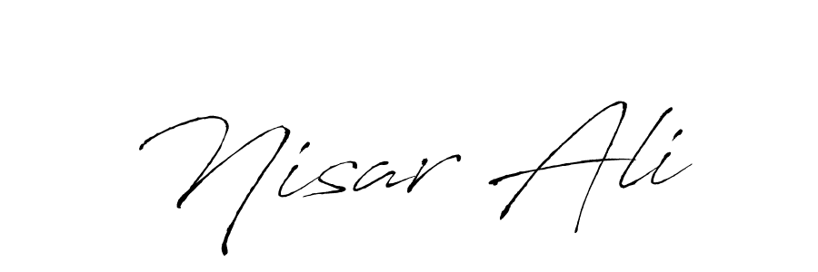 Make a beautiful signature design for name Nisar Ali. Use this online signature maker to create a handwritten signature for free. Nisar Ali signature style 6 images and pictures png