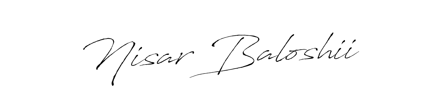 Similarly Antro_Vectra is the best handwritten signature design. Signature creator online .You can use it as an online autograph creator for name Nisar Baloshii. Nisar Baloshii signature style 6 images and pictures png