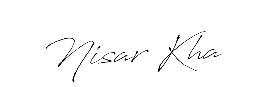 The best way (Antro_Vectra) to make a short signature is to pick only two or three words in your name. The name Nisar Kha include a total of six letters. For converting this name. Nisar Kha signature style 6 images and pictures png