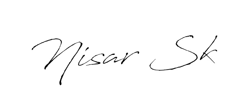 How to Draw Nisar Sk signature style? Antro_Vectra is a latest design signature styles for name Nisar Sk. Nisar Sk signature style 6 images and pictures png