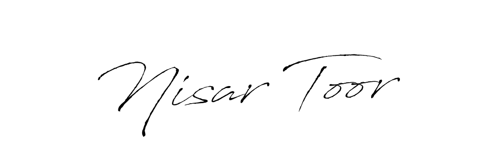 The best way (Antro_Vectra) to make a short signature is to pick only two or three words in your name. The name Nisar Toor include a total of six letters. For converting this name. Nisar Toor signature style 6 images and pictures png