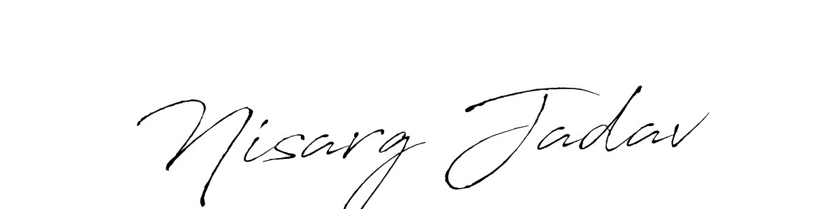 Use a signature maker to create a handwritten signature online. With this signature software, you can design (Antro_Vectra) your own signature for name Nisarg Jadav. Nisarg Jadav signature style 6 images and pictures png