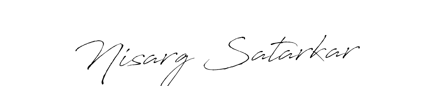 You should practise on your own different ways (Antro_Vectra) to write your name (Nisarg Satarkar) in signature. don't let someone else do it for you. Nisarg Satarkar signature style 6 images and pictures png