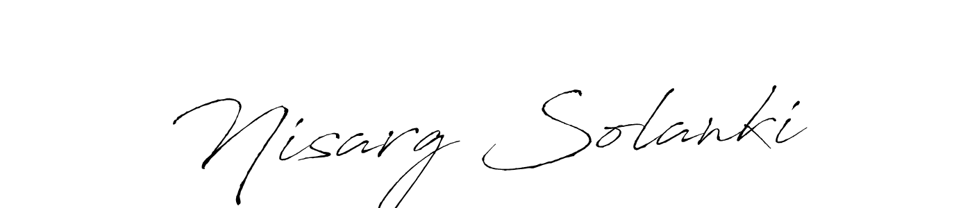 Also we have Nisarg Solanki name is the best signature style. Create professional handwritten signature collection using Antro_Vectra autograph style. Nisarg Solanki signature style 6 images and pictures png