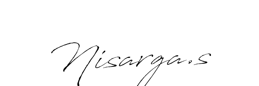 Also we have Nisarga.s name is the best signature style. Create professional handwritten signature collection using Antro_Vectra autograph style. Nisarga.s signature style 6 images and pictures png
