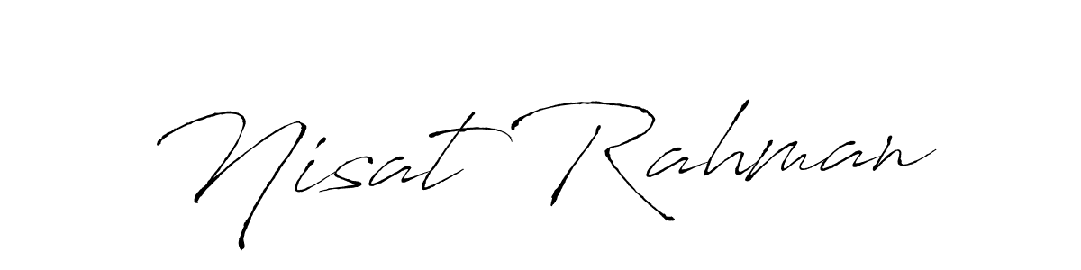 Design your own signature with our free online signature maker. With this signature software, you can create a handwritten (Antro_Vectra) signature for name Nisat Rahman. Nisat Rahman signature style 6 images and pictures png