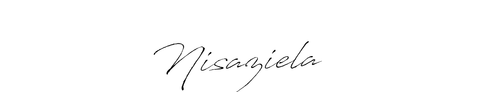 Antro_Vectra is a professional signature style that is perfect for those who want to add a touch of class to their signature. It is also a great choice for those who want to make their signature more unique. Get Nisaziela ❤️ name to fancy signature for free. Nisaziela ❤️ signature style 6 images and pictures png