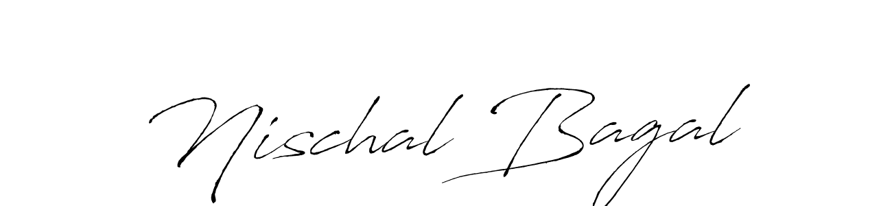 Create a beautiful signature design for name Nischal Bagal. With this signature (Antro_Vectra) fonts, you can make a handwritten signature for free. Nischal Bagal signature style 6 images and pictures png