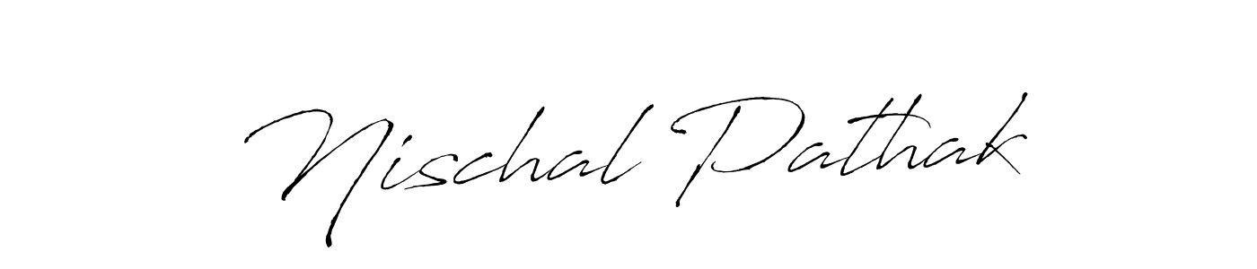 How to make Nischal Pathak signature? Antro_Vectra is a professional autograph style. Create handwritten signature for Nischal Pathak name. Nischal Pathak signature style 6 images and pictures png