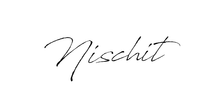 How to make Nischit name signature. Use Antro_Vectra style for creating short signs online. This is the latest handwritten sign. Nischit signature style 6 images and pictures png