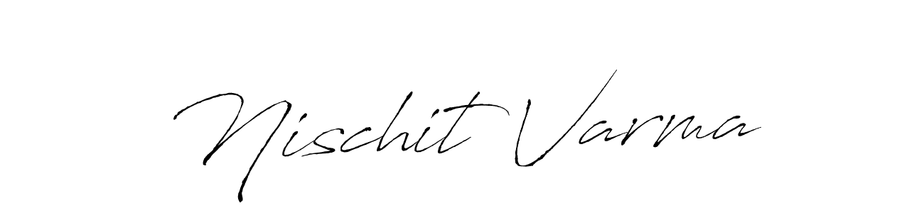 Use a signature maker to create a handwritten signature online. With this signature software, you can design (Antro_Vectra) your own signature for name Nischit Varma. Nischit Varma signature style 6 images and pictures png
