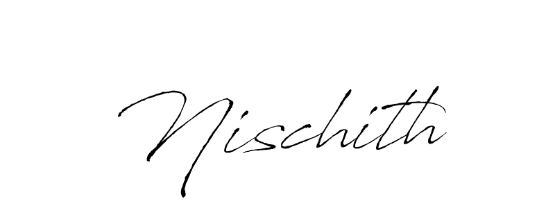Make a beautiful signature design for name Nischith. With this signature (Antro_Vectra) style, you can create a handwritten signature for free. Nischith signature style 6 images and pictures png