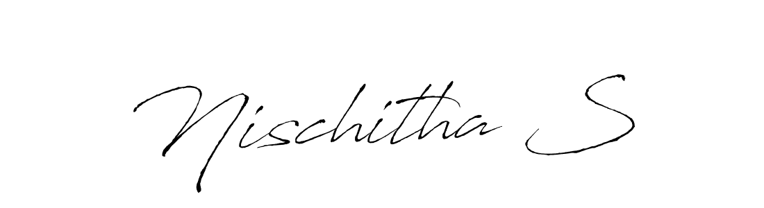 Design your own signature with our free online signature maker. With this signature software, you can create a handwritten (Antro_Vectra) signature for name Nischitha S. Nischitha S signature style 6 images and pictures png