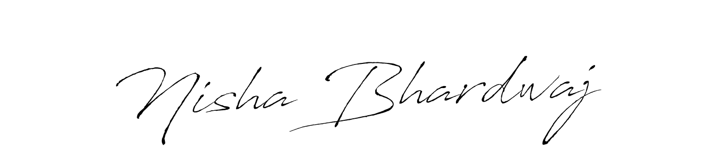 Make a beautiful signature design for name Nisha Bhardwaj. With this signature (Antro_Vectra) style, you can create a handwritten signature for free. Nisha Bhardwaj signature style 6 images and pictures png