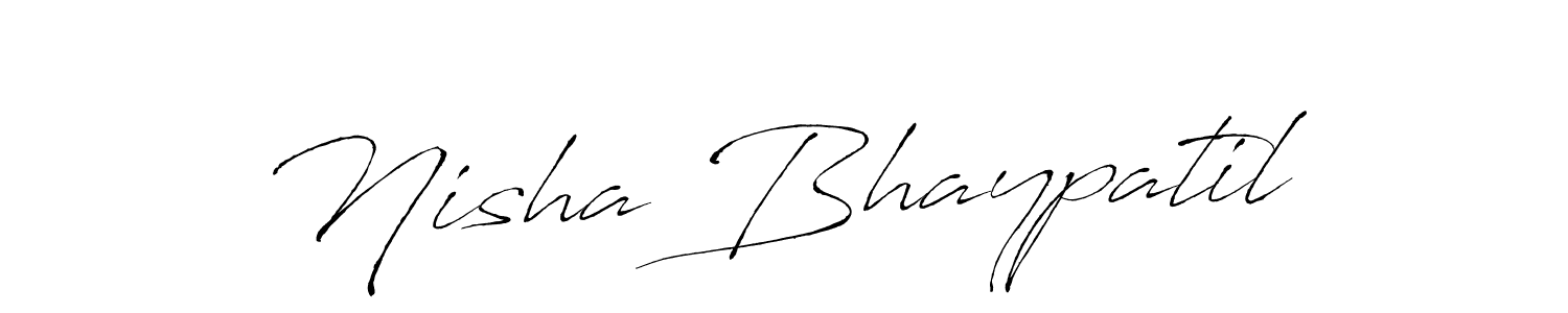 Create a beautiful signature design for name Nisha Bhaypatil. With this signature (Antro_Vectra) fonts, you can make a handwritten signature for free. Nisha Bhaypatil signature style 6 images and pictures png