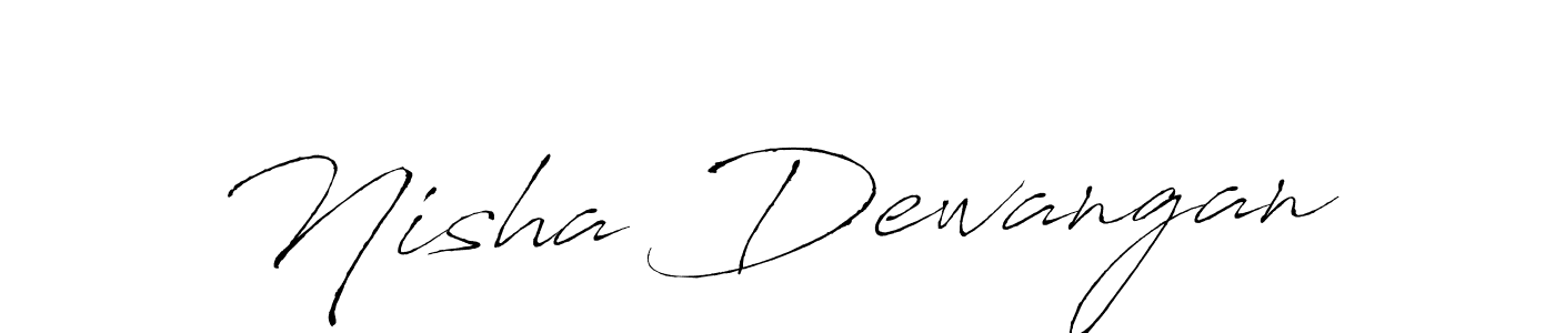 Create a beautiful signature design for name Nisha Dewangan. With this signature (Antro_Vectra) fonts, you can make a handwritten signature for free. Nisha Dewangan signature style 6 images and pictures png