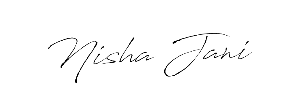 Use a signature maker to create a handwritten signature online. With this signature software, you can design (Antro_Vectra) your own signature for name Nisha Jani. Nisha Jani signature style 6 images and pictures png