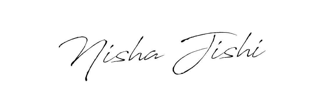 How to make Nisha Jishi signature? Antro_Vectra is a professional autograph style. Create handwritten signature for Nisha Jishi name. Nisha Jishi signature style 6 images and pictures png