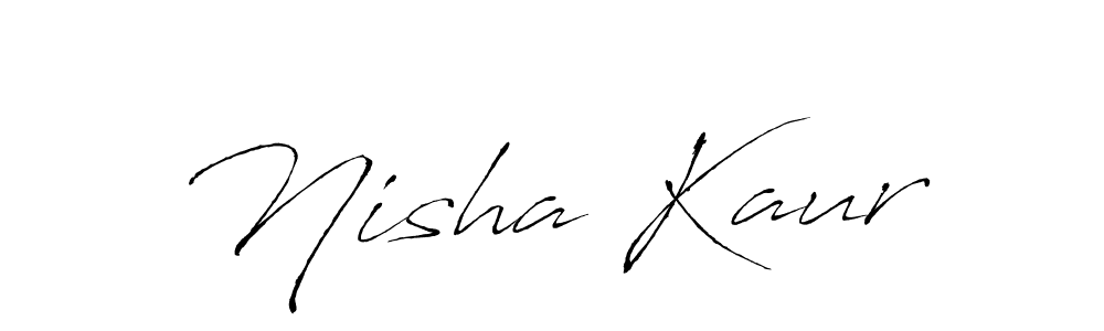 Use a signature maker to create a handwritten signature online. With this signature software, you can design (Antro_Vectra) your own signature for name Nisha Kaur. Nisha Kaur signature style 6 images and pictures png