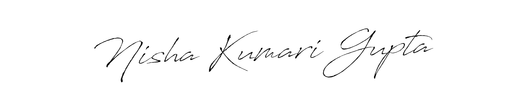 How to make Nisha Kumari Gupta signature? Antro_Vectra is a professional autograph style. Create handwritten signature for Nisha Kumari Gupta name. Nisha Kumari Gupta signature style 6 images and pictures png